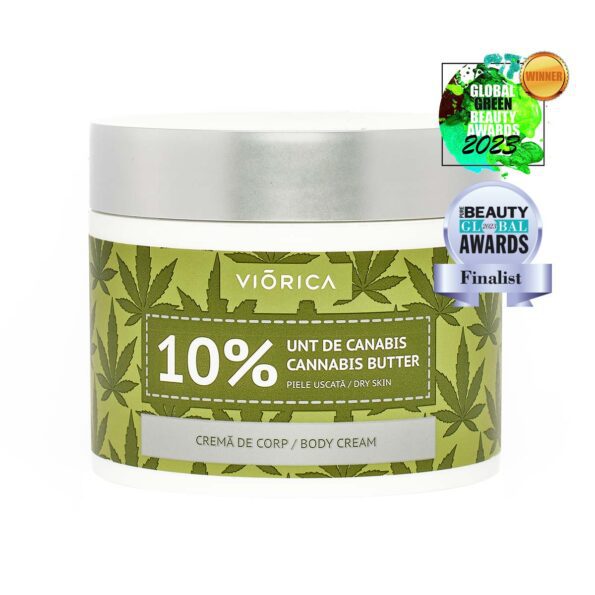 Cremă de Corp cu 10% Unt de Canabis