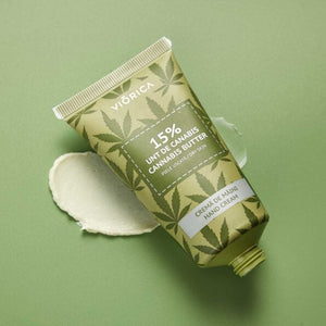 Cremă de mâini cu 15% Unt de Canabis