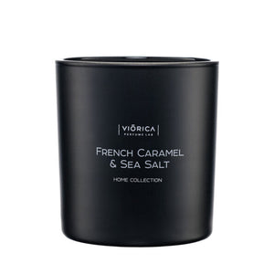 Lumânare parfumată din ceară de soia “Caramelă Franceză & Sare de Mare”