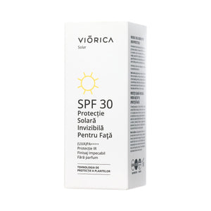 Protecţie Solară Invizibilă pentru faţă Spf 30, Viorica Solar