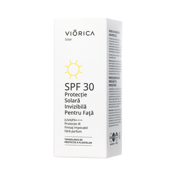 Protecţie Solară Invizibilă pentru faţă Spf 30, Viorica Solar