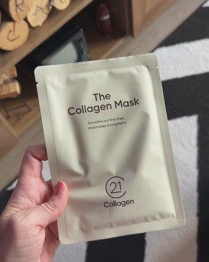 Mască de față hidratantă cu colagen, 21Collagen