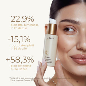 Concentrat de noapte cu efect de reînnoire 8% AHA, Perfect Glow - Viorica Cosmetic MD