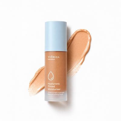Cremă hidratantă nuanțatoare cu acid hialuronic HydroBiotic