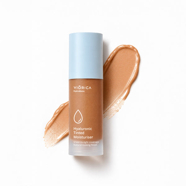 Cremă hidratantă nuanțatoare cu acid hialuronic HydroBiotic