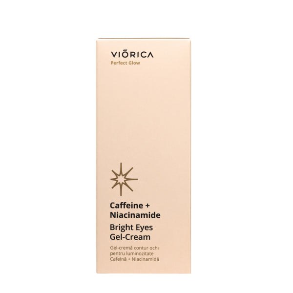 Gel-сremă contur ochi pentru luminozitate Cafeină + Niacinamidă, Perfect Glow - Viorica Cosmetic MD