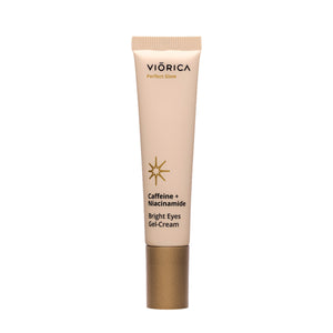 Gel-сremă contur ochi pentru luminozitate Cafeină + Niacinamidă, Perfect Glow - Viorica Cosmetic MD