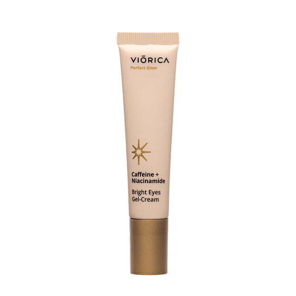 Gel-сremă contur ochi pentru luminozitate Cafeină + Niacinamidă, Perfect Glow - Viorica Cosmetic MD