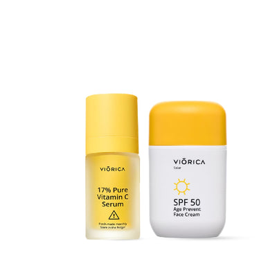 Набор Solar: крем Age-Prevent SPF 50 и сыворотка с 17% витамина C