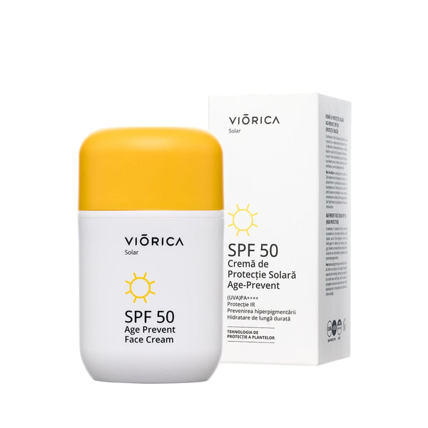 Cremă de Viorica Cosmetic Protecție Solară Age-Prevent Spf 50, Viorica Solar O combinație de 5 filtre