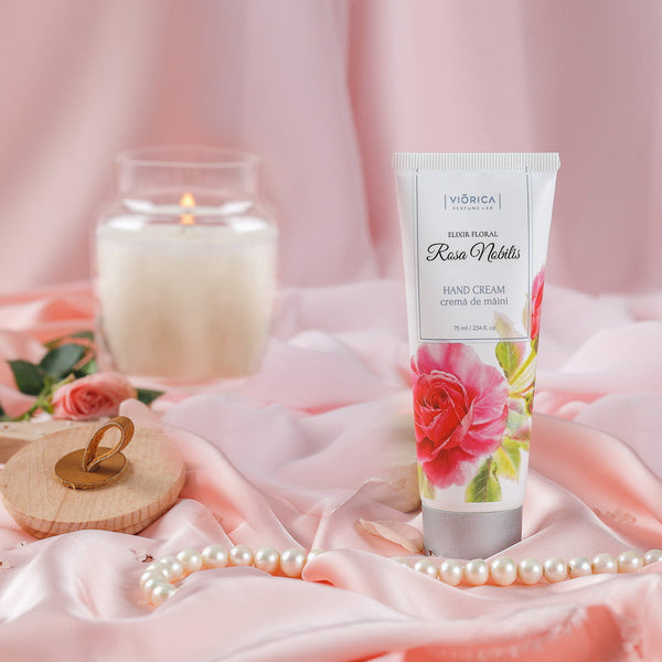 Cremă de Mâini „Elixir Floral Rosa Nobilis” - Viorica Cosmetic MD