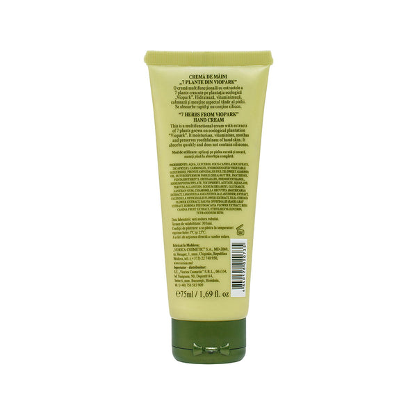 Cremă de mâini „7 plante din Viopark” - Viorica Cosmetic MD