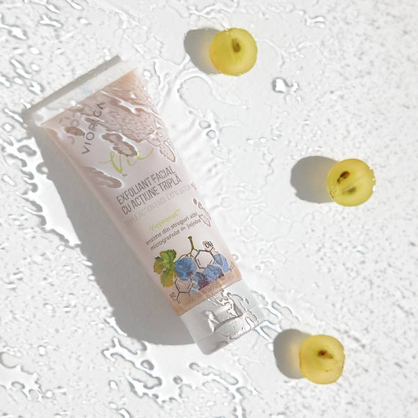 Exfoliant facial Viorica Cosmetic cu acțiune triplă, Viorica Vie