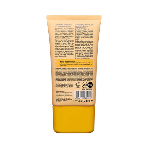 Loțiune de Protecție Solară Antioxidantă Spf 30, Viorica Solar - Viorica Cosmetic MD