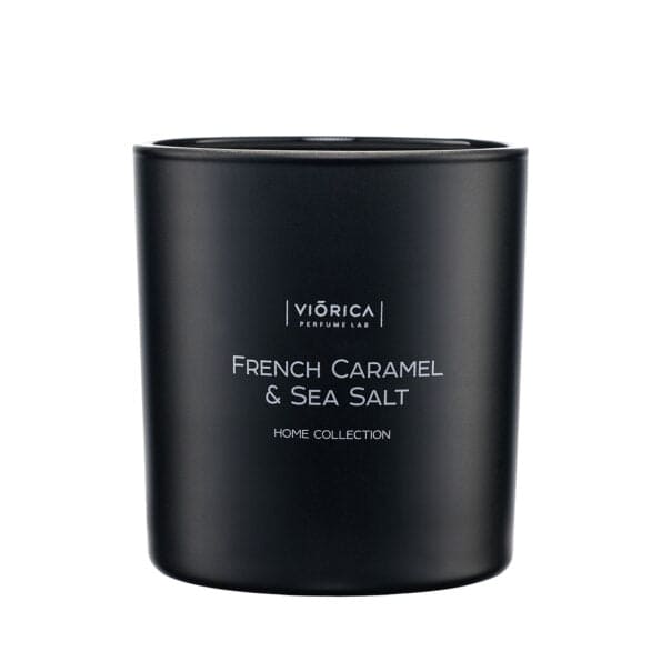 Lumânare parfumată Viorica Cosmetic din ceară de soia Caramelă Franceză Sare de Mare
