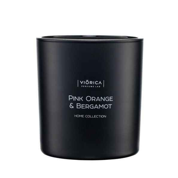 Lumânare parfumată din ceară de soia “Portocală Roză & Bergamot” - Viorica Cosmetic MD
