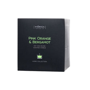 Lumânare parfumată din ceară de soia “Portocală Roză & Bergamot” - Viorica Cosmetic MD