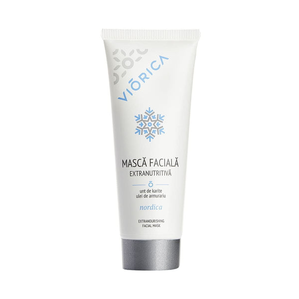 Mască facială extranutritivă Nordica, ambalaj alb cu detalii albastre, 50ml.