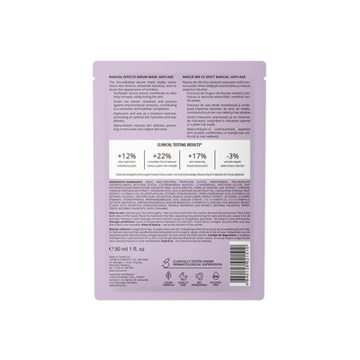 Mască-ser anti-age bio-celuloză, mov, cu extract muguri floarea soarelui și ceai verde.