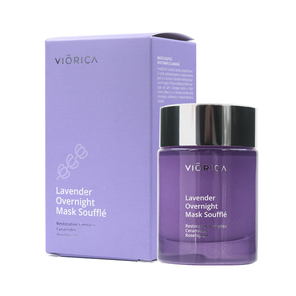 Mască Soufflé Nocturnă cu Lavandă - Viorica Cosmetic MD