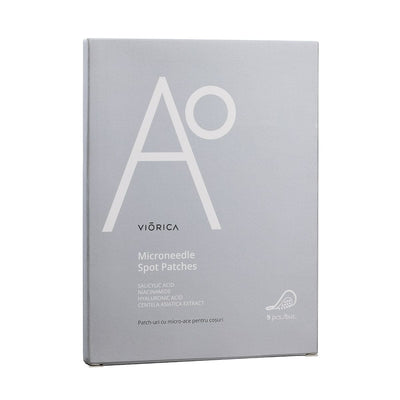 Cutie gri A0 pentru patch-uri cu micro-ace, acid hialuronic, 9 bucăți.