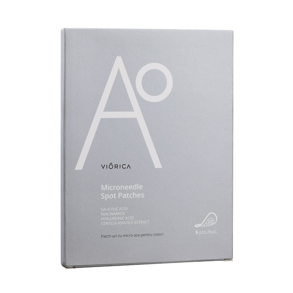 Cutie gri A0 pentru patch-uri cu micro-ace, acid hialuronic, 9 bucăți.