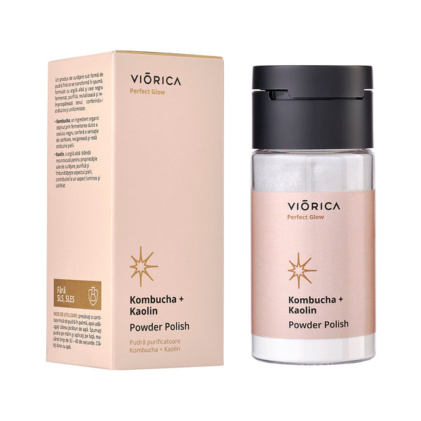 Pudră purificatoare Kombucha + Kaolin, Perfect Glow - Viorica Cosmetic MD