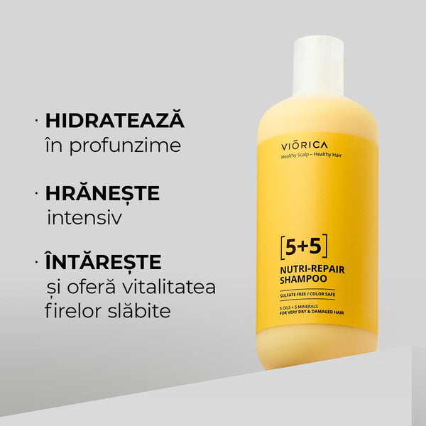 Șampon Nutri-Reparator 5+5 pentru păr foarte uscat și deteriorat, Viorica - Viorica Cosmetic MD