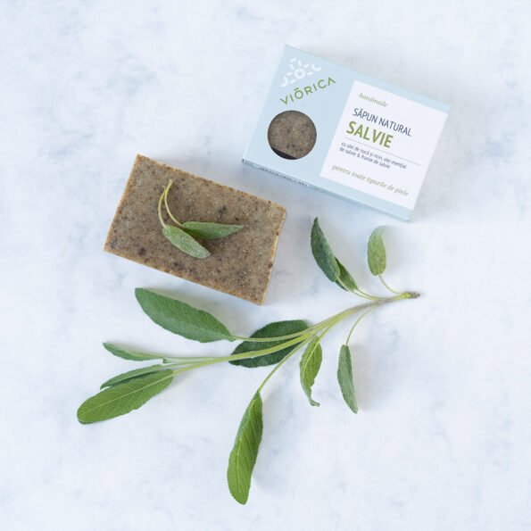 Натуральное мыло ручной работы с шалфеем