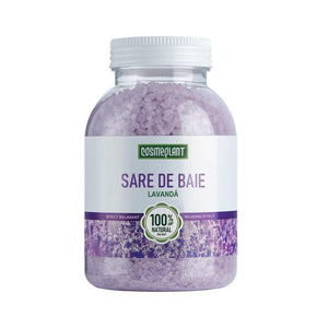 Sare de Baie cu Extract și Ulei Esențial de Lavandă - Viorica Cosmetic MD