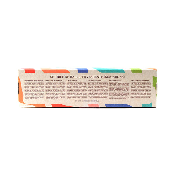 Set bile de baie efervescente Macarons - Viorica Cosmetic MD