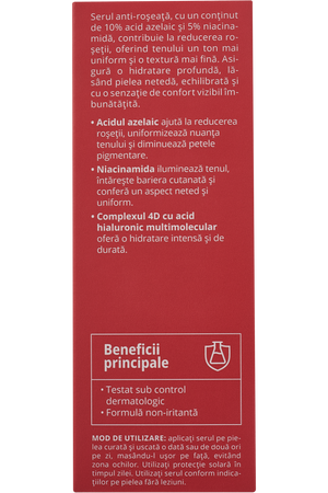 Ser anti-roşeaţă 10% Acid Azelaic + 5% Niacinamidă