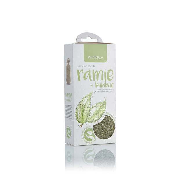 Burete din fibre de ramie și bumbac - Viorica Cosmetic MD