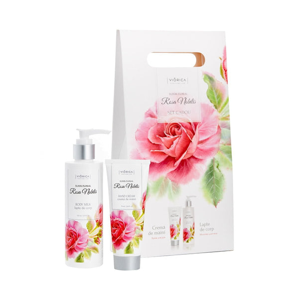 Set pentru corp „Elixir Floral Rosa Nobilis” - Viorica Cosmetic MD