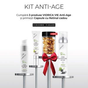 Rutina completă Viorica Vie Anti-Age + Ser Capsule Cadou