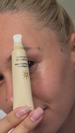 Gel-сremă contur ochi pentru luminozitate Cafeină + Niacinamidă, Perfect Glow