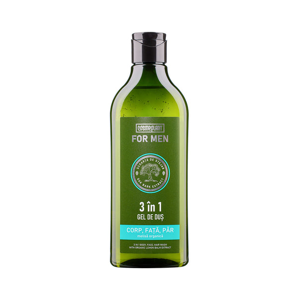 Gel de duș 3 în 1 pentru corp, față și păr, For Men - Viorica Cosmetic MD